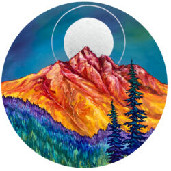 Glacier park glow... 12"x12"